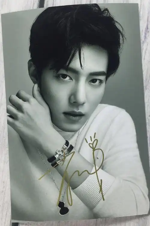肖战 亲笔签名照片 2019 新签名照 x玖少年团 b4款 7寸 签名照