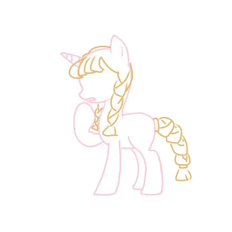 小马宝莉 #纯属自娱自乐 #小马宝莉简笔画 芜湖~ ~(  - 抖音