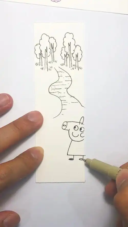 可爱的简笔画书签,小朋友都能画出来,有孩子们超爱的元素
