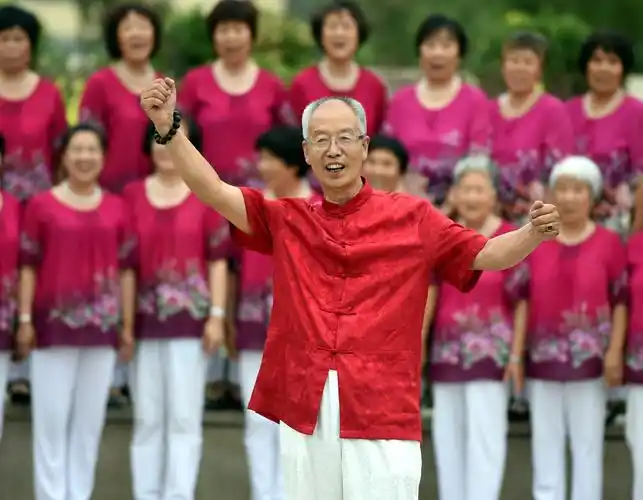 甘家口街道四道口社区老年人活动社区合唱培训