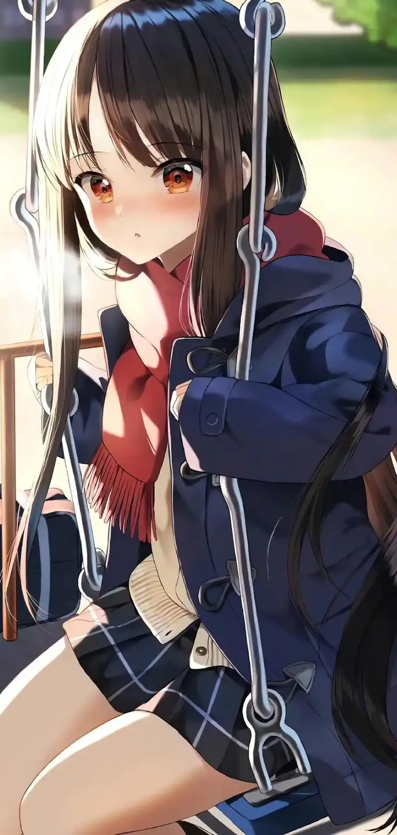 jk少女壁纸.#二次元 #动漫老婆 #原画#可爱二次元 #这 - 抖音