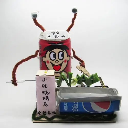 环保手工小制作科学废物利用材料包创意旺仔罐益智小车小学生男孩