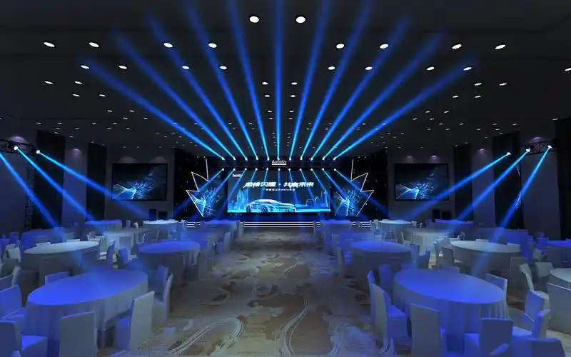 年会舞台舞美设计3d效果图