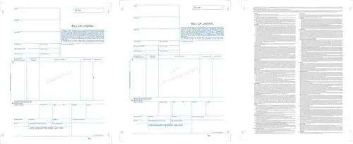 提单排版(共三页)
