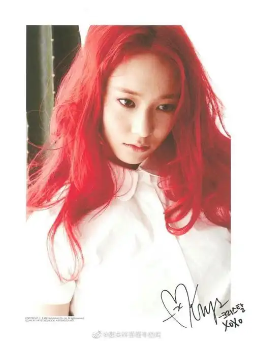 郑秀晶金发红发哪个发色更绝一点