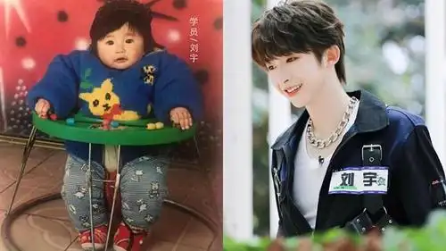小时候的刘宇可可爱爱,现在的刘宇可盐可甜,从小到大眼睛里的光一直都