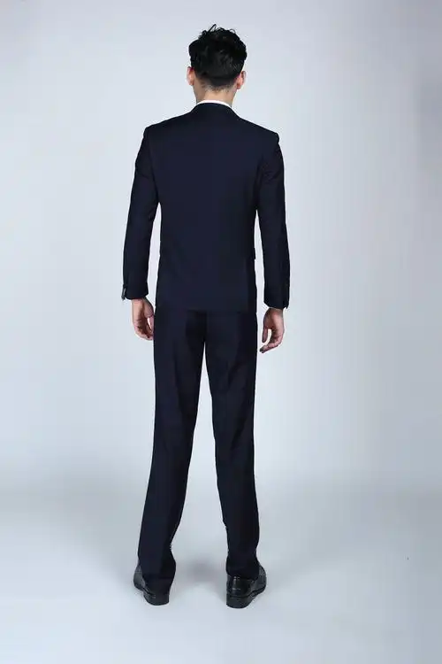 2016冬季韩版修身西服套装男青年西装男套装套职业装新郎结