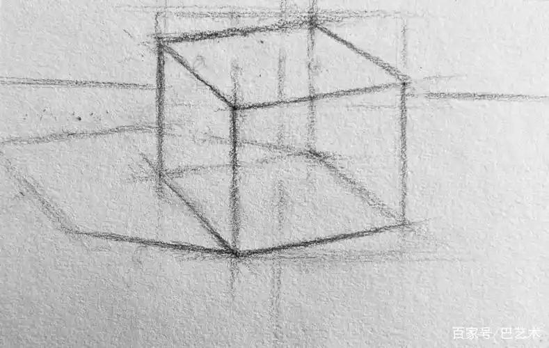 几何单体正方体分步骤详细教程新手素描入门必看