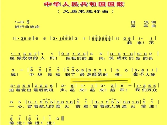 中华人民共和国国歌课件1