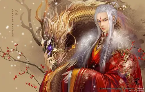 拟人,金龙,时节,中国风,非墨{二十四节气拟人之一 大寒}[非墨画作]