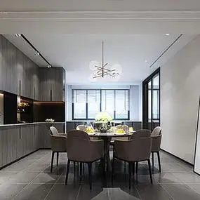 杭州院子400㎡现代法式风格装修效果图