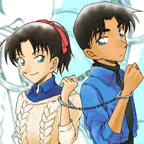 有没有服部平次和远山和叶的图片,要1400*1400的