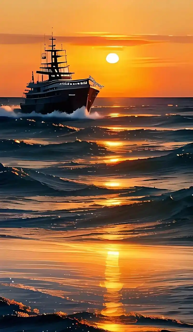 海上日出#海边日出很美 #感受大自然的气息和美景 #抖音图文 - 抖音