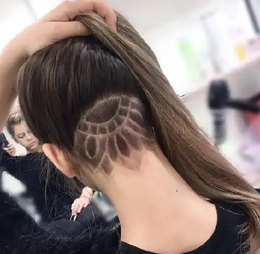 女生后颈部雕刻发型 个性铲青发型女_非主流发型 - 美发站