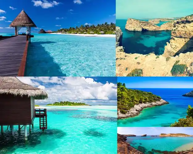 美丽的马尔代夫拍摄摄影高清图片