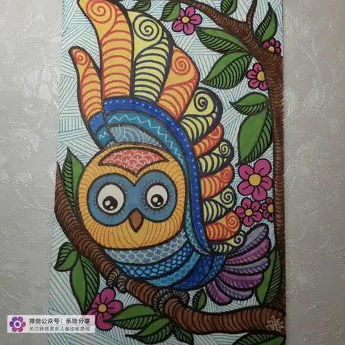 儿童画创意线描