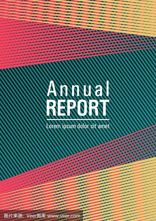 线性几何海报背景矢量模板.时尚杂志背景.