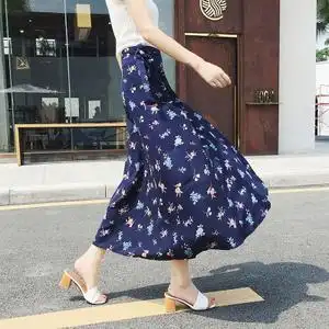 一块布式裙子高腰及踝长裙裹身裙夏一片式半身裙春女2018新款系带