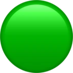 大绿色圆圈 表情符号