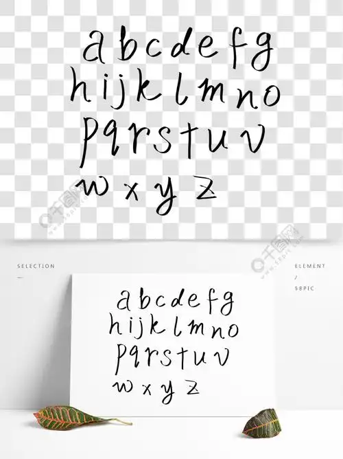 56款经典手写英文字体图片精选艺术字免费下载_psd格式_650像素_编号