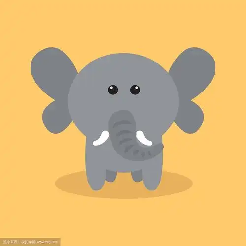 可爱的卡通大象
