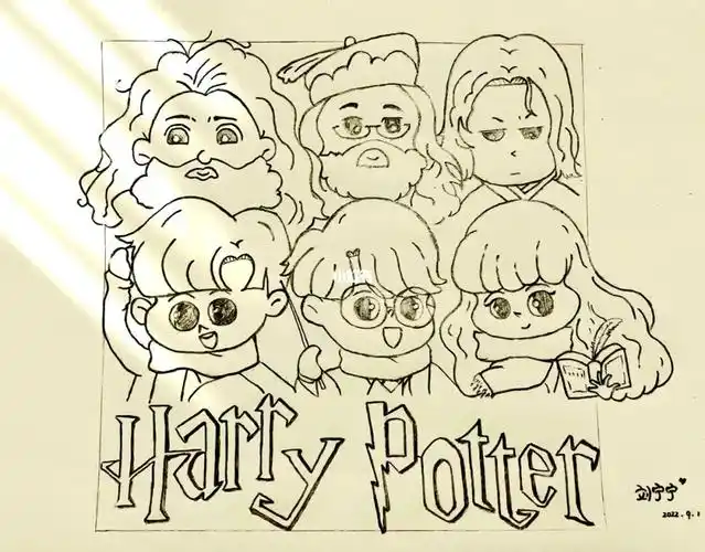 q版哈利波特简笔画