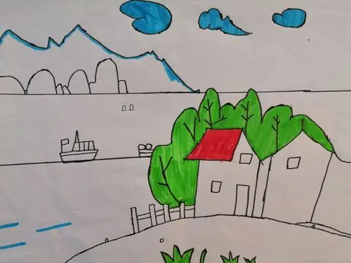 二二班风景画尝试