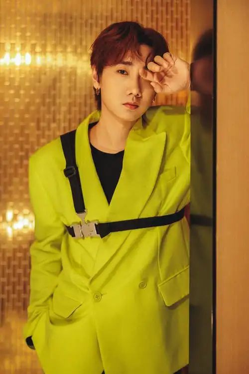 汪苏泷绿色西装帅气写真图片46