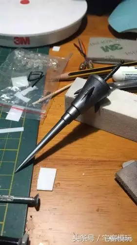 长枪,尖锐部分还原磨损效果