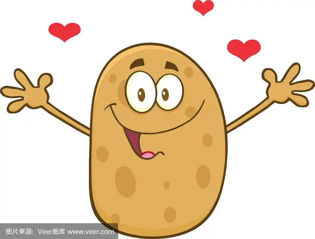 浪漫的土豆卡通