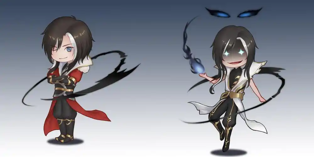 摸了司马懿两个皮肤的q版,寂灭-长玦玦