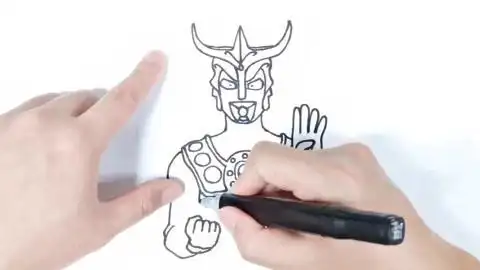 教你画雷欧奥特曼,红色的狮子,真正的格斗之王来啦!