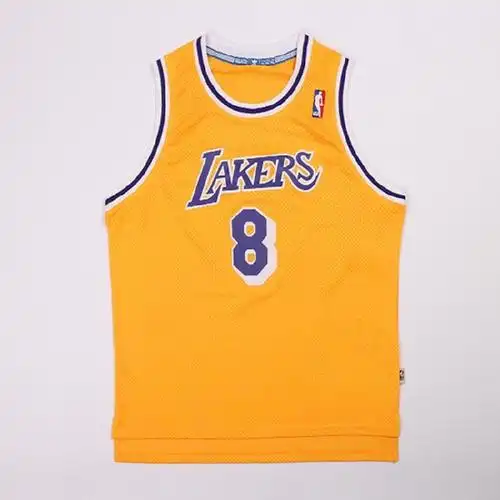 科比球衣篮球湖人队8号nba衣服刺绣印花篮球服