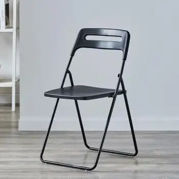 优辉简易折叠椅子家用靠背椅办公椅会议椅培训椅户外塑料椅高凳子马福