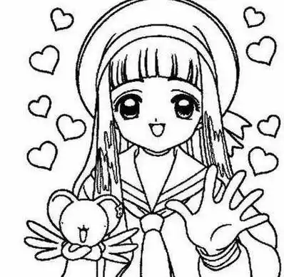 漫画简笔画 漫画简笔画人物少女