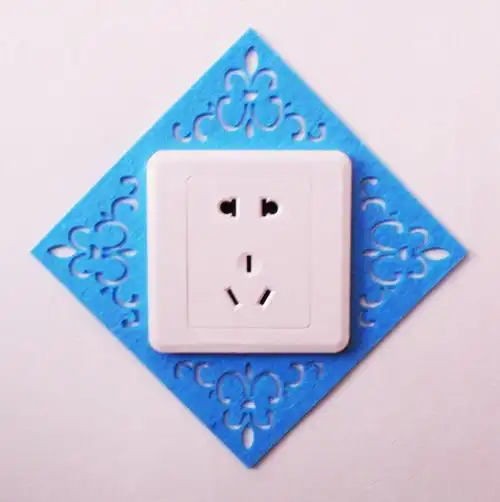 新款家居装饰美化花纹正方形插座套保护开关贴 定制开关套定做