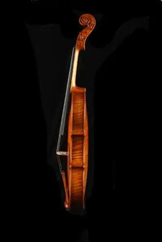 59小提琴b级仿古油漆侧面