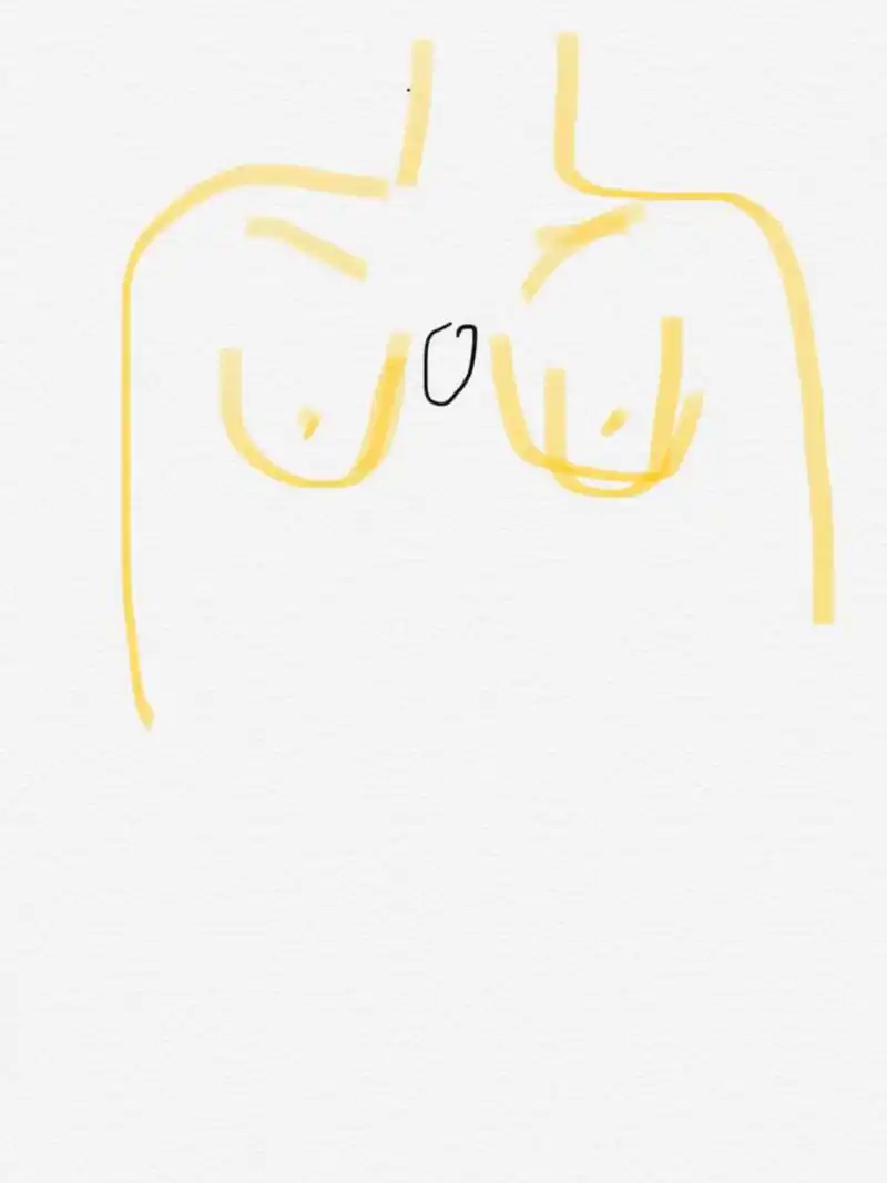 两个胸中间疼 当弯腰还有 要躺下去那个动作的时候 胸中间感觉疼,没有