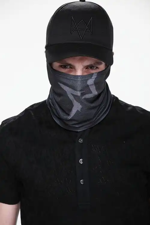 我的世界纸模看门狗watchdogs游戏周边aiden帽子面罩/cosplay刺客帽子