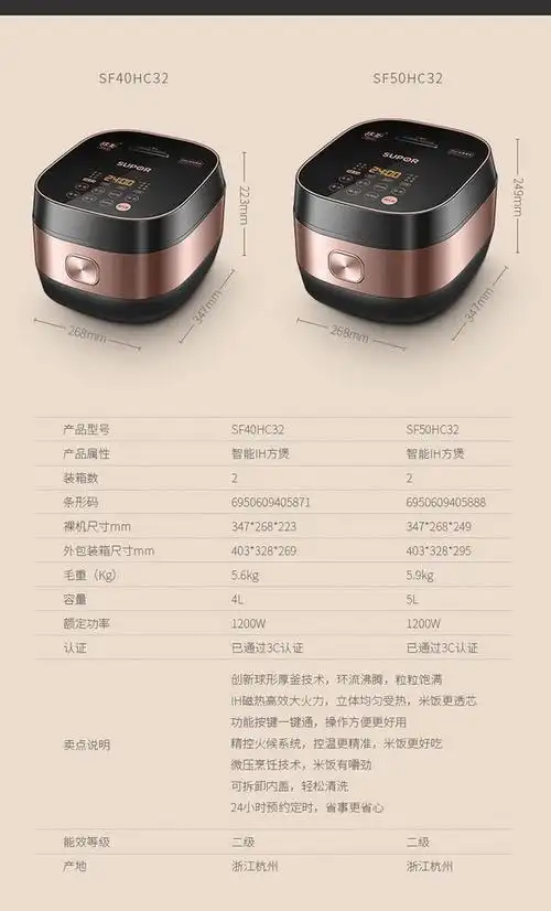 苏泊尔电饭煲sf40hc32