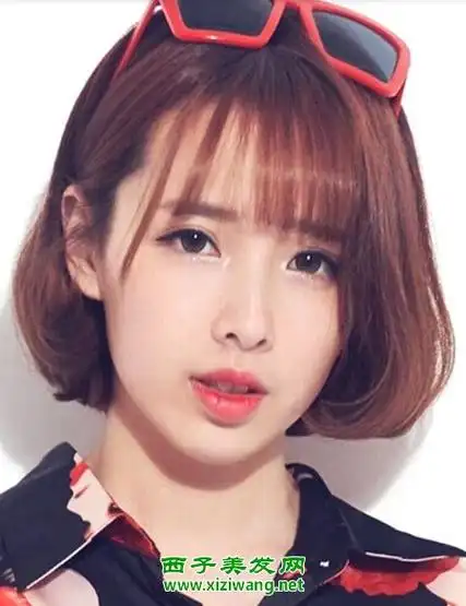 薄碎短齐刘海怎么剪好看(2)