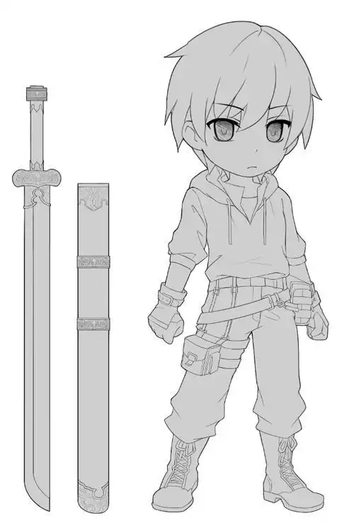 张起灵简笔画简单张起灵q版简笔画教程张起灵小黄鸡简笔画张起灵背景