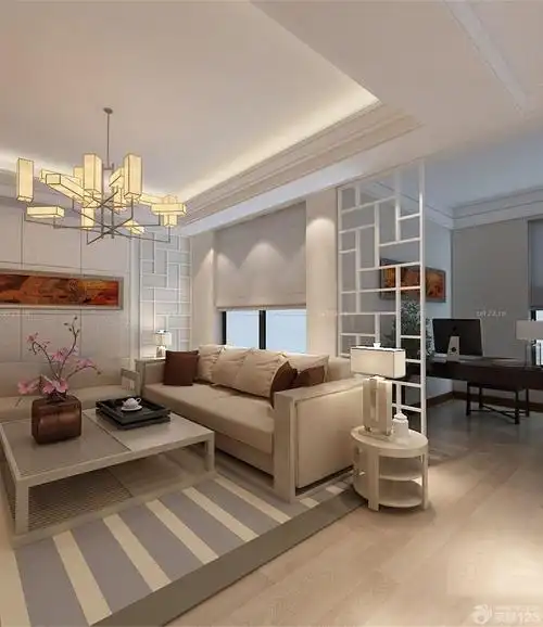 最新楼房120平方创意家居灯饰造型装修图片大全_装修123效果图