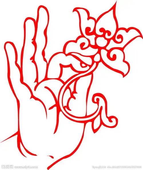 佛手矢量图图片