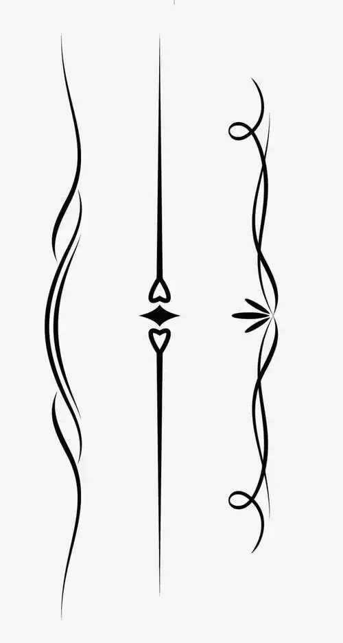 欧式黑色分割线矢量素材