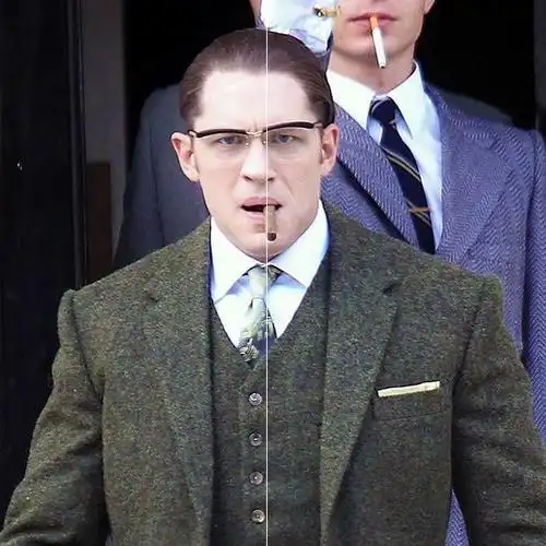 汤姆哈迪同款黑道传奇眼镜架暴徒眉框半框眼镜可配度数近视防蓝光