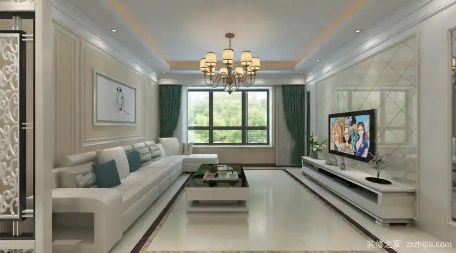 越湖家天下150平三室一厅装修效果图