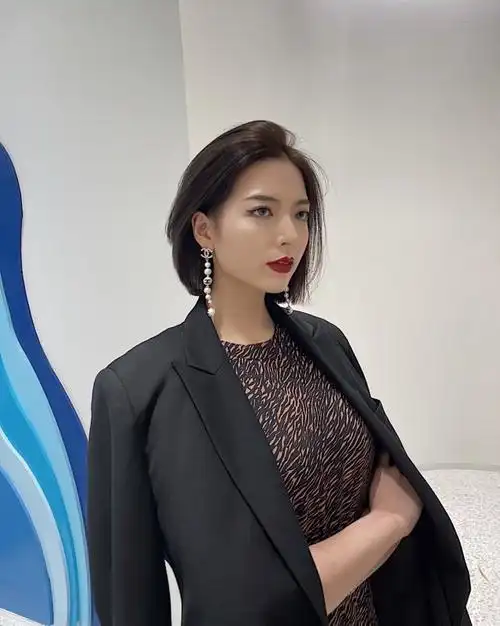 霸道女总裁气质短发"免打理吹干即可,短发图片,发型图片