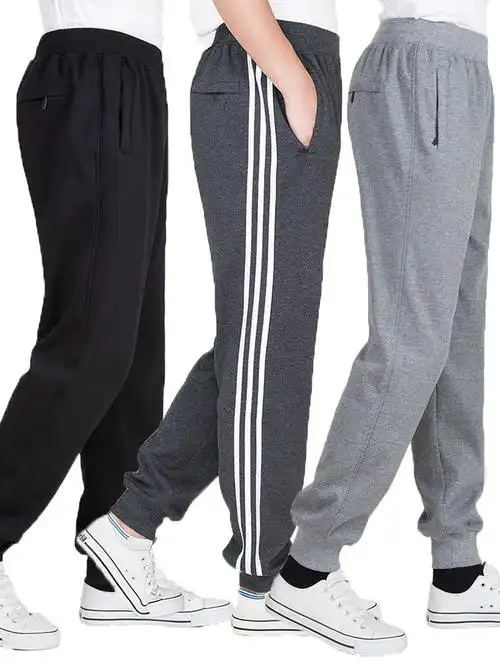 运动裤男宽松束脚爸爸春秋纯棉老人长裤小脚cosplay男装