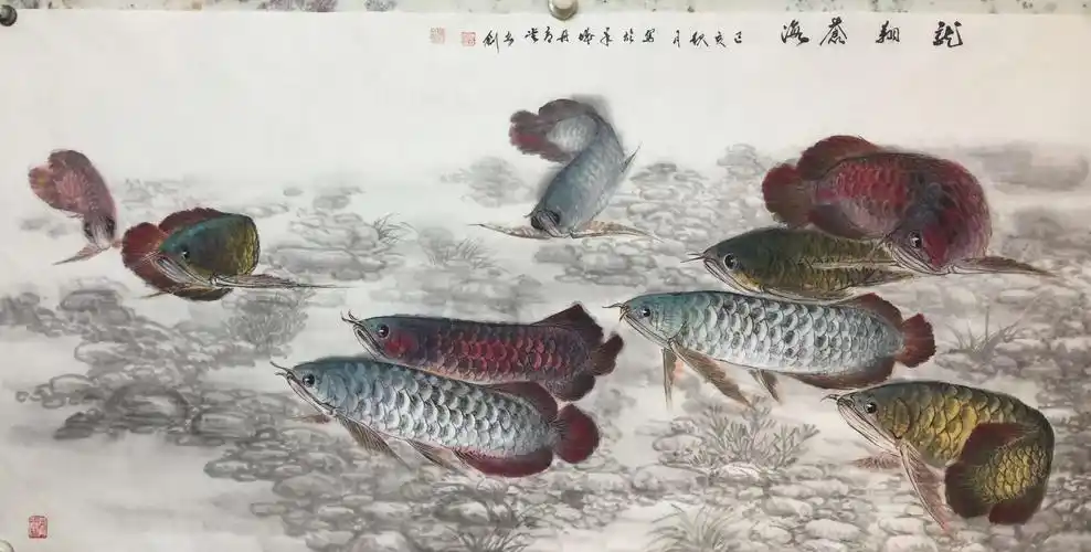 鼎琳斋:陈立创老师栩栩如生的鱼国画作品